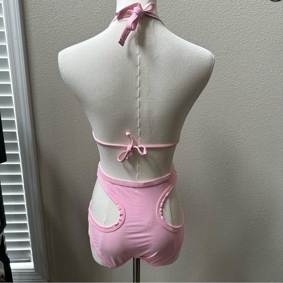 NWT Triangle Bikini Top and Bottom Set in Bubblegum Pink - Picture 4 of 7